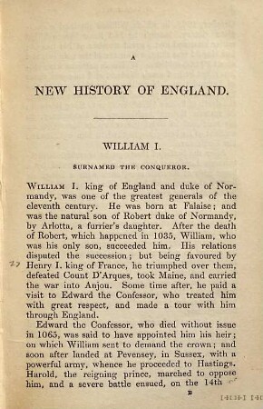 History of England, from the earliest period to the present time : on a plan recommanded by the Earl of Chesterfield