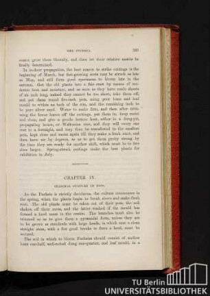 Chapter IV. Seasonal culture in pots.
