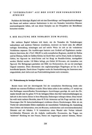 C. "Integration" aus der Sicht der nomadischen Ethnien