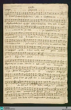 Vespers - Don Mus.Ms. 2107 : Coro (2); C