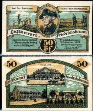 Friedrichsbrunn 50 Pfennig, Notgeldserie