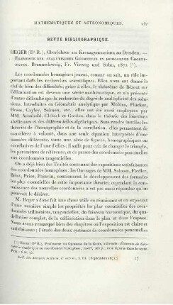 Revue Bibliographique.