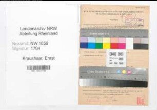 Entnazifizierung Ernst Kraushaar , geb. 03.08.1898 (Steuerberater)