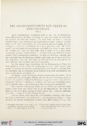 12: Die Amazonenstatuen des Kresilas und Polyklet