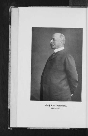 Graf Kurt Reventlou. 1834-1914.