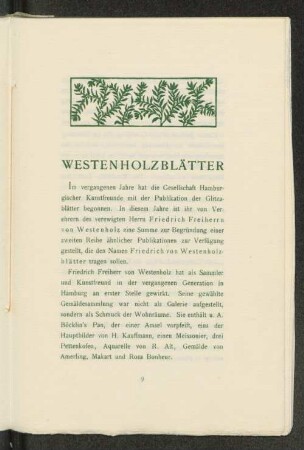 Westenholzblätter