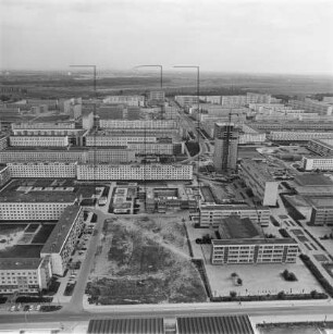 Wohnkomplex III in Halle-Neustadt : Blickrichtung Süden