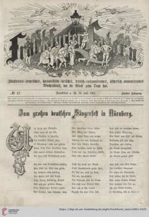 No. 27, Frankfurt a. M., 19. Juli 1861, Zweiter Jahrgang