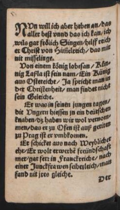 NVn will ich aber heben an/ das || aller best vnnd das ich kan/