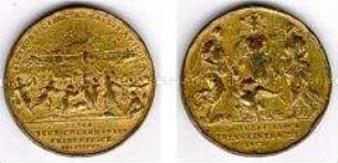 Deutschland, Pfalz, Medaille auf den Einfall der Franzosen in die Pfalz