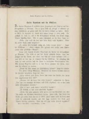 Kaiser Napoleon und die Obstfrau.