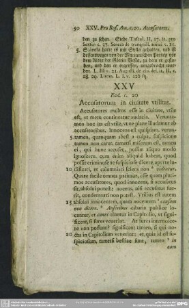 XXV Ead. c. 20 Accusatorum in civitate utilitas
