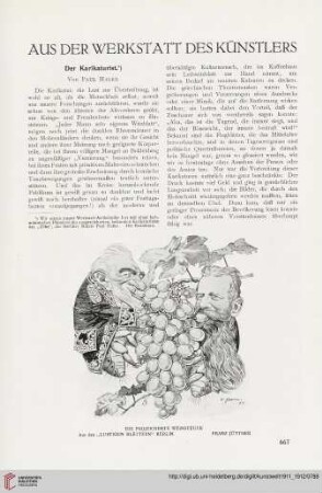 1: Der Karikaturist, [1]