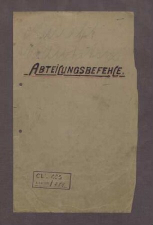 Bauabteilung Mauritius: Abteilungsbefehle