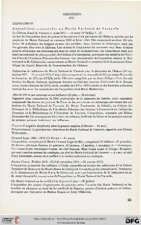 Chronique 1971