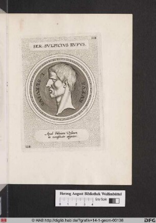 Porträt des Servius Sulpicius Rufus.