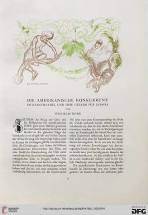 Die amerikanische Konkurrenz im Kunsthandel und ihre Gefahr für Europa