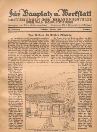 Das Problem der kleinsten Wohnung