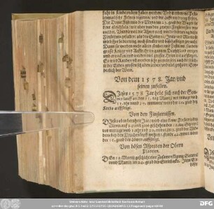 Von dem 1578. Jar / und seinen zufellen.
