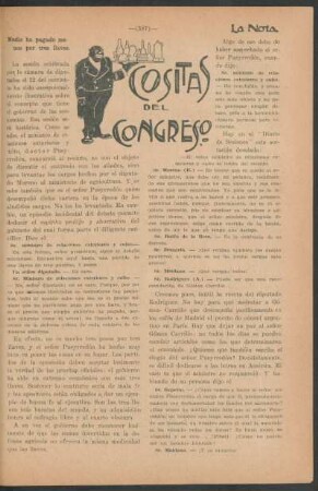 Cositas del congreso