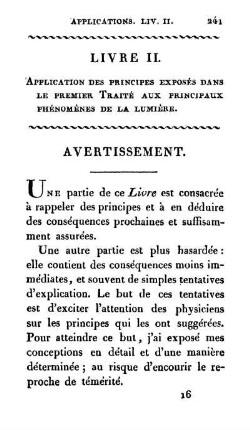 Livre II. Application des principes exposés dans le premier traité aux principaux phénomènes de la lumière.