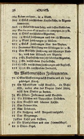An Mathematischen Instrumenten.
