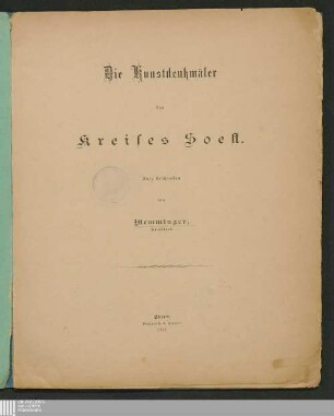 Die Kunstdenkmäler des Kreises Soest : [kunsthistorische Übersicht]