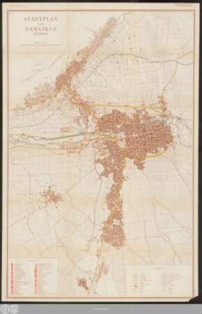 Stadtplan Von Damaskus (Damas)