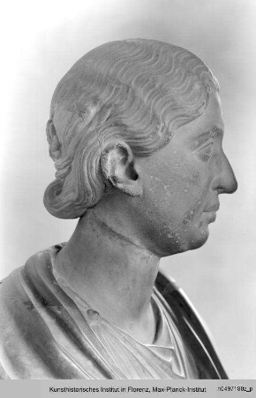 Weiblicher Kopf, ergänzt als Büste (angeblich Julia Maesa) : Weiblicher Kopf (angeblich Julia Maesa)