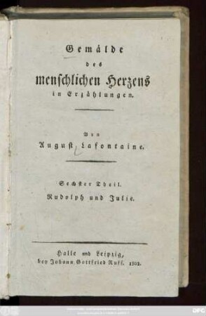 Theil 6 = Theil 2: Gemälde des menschlichen Herzens