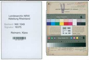 Entnazifizierung Klara Reimann , geb. 19.12.1907 (Hortnerin)