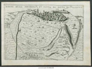 Disegno della Fortezza et Citta di Gotta in Sassonia