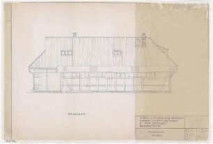 Bauplan Umbau und Erweiterung Katenhaus ( Nordansicht) Südwestkirchhof Stahnsdorf