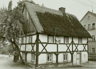 Dittelsdorf, Umgebindehaus mit Strohdach