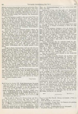 451-452 [Rezension] Mohlberg, Leo Cunibert, Sacramentarium Veronense