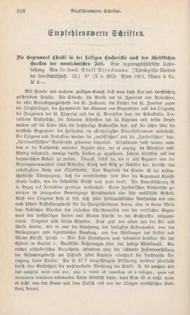 568-588 Empfehlenswerthe Schriften