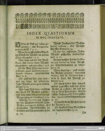 Index Quaestionum In Hoc Tractatu