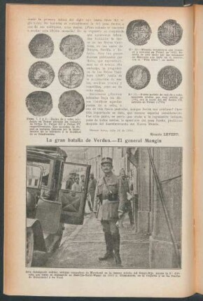 La gran batalla de Verdun.- El general Mangin