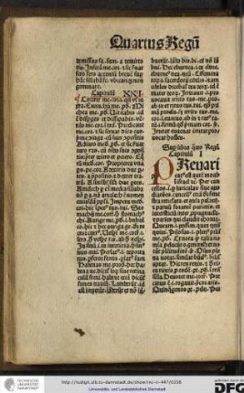 Super quarto libro Regum, capitulum I.