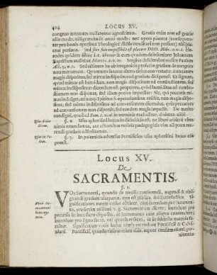 Locus XV. De Sacramentis