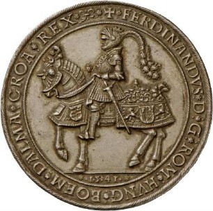 Anderthalbfacher Schautaler von Kaiser Ferdinand I., 1541