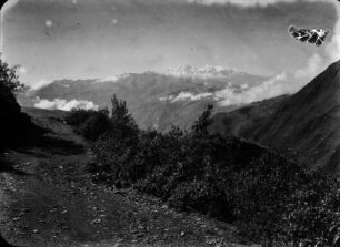 Der Illampú : Blick auf einen Berg