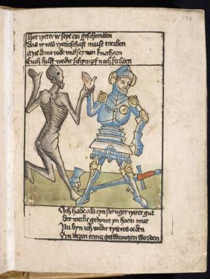 Der Tod zieht den Ritter zum Tanz.