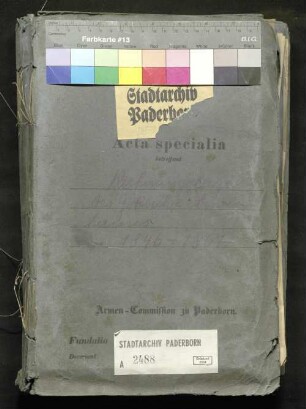 Rechnungslage über den Haushaltsfond des Gokircher Armenhauses