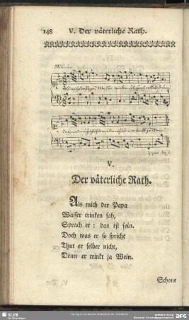 V. Der väterliche Rath