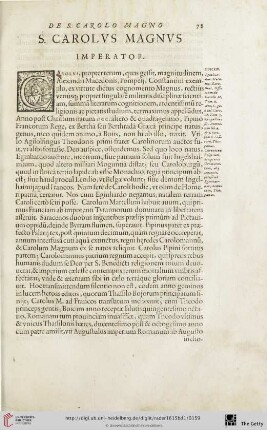 S. Carolus Magnus