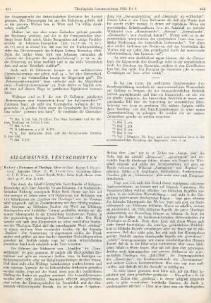 411-413 [Rezension] Baker's Dictionary of theology