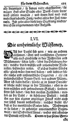LVI. Die unheimliche Wüsteney