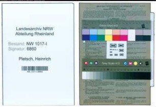 Entnazifizierung Heinrich Pletsch , geb. 16.02.1901 (Bauhandwerker)