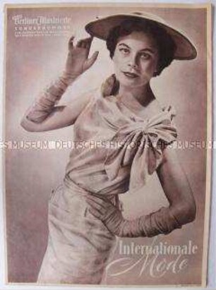 Sonderheft der Wochenzeitschrift "Neue Berliner Illustrierte" zum Internationalen Bekleidungswettbewerb Berlin 1955